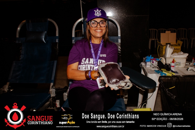 50º Edição - Campanha Sangue Corinthiano - Neo Quimíca Arena - 08 de Agosto 2026