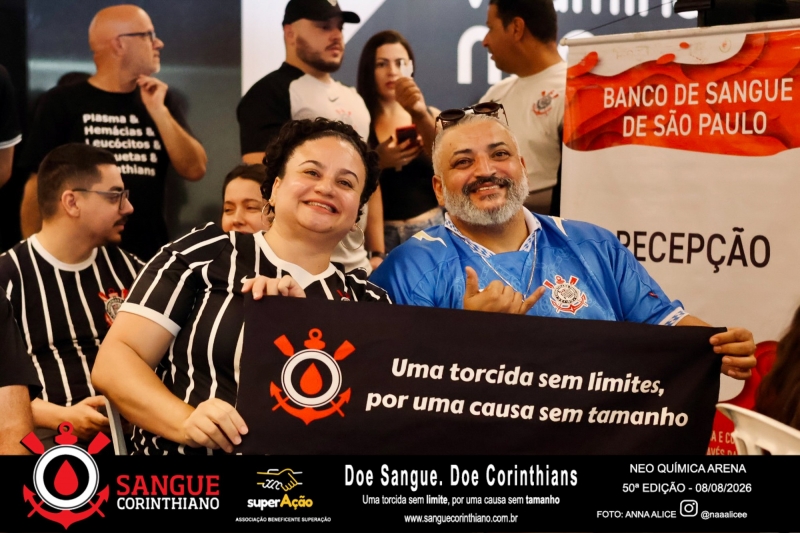50º Edição - Campanha Sangue Corinthiano - Neo Quimíca Arena - 08 de Agosto 2026
