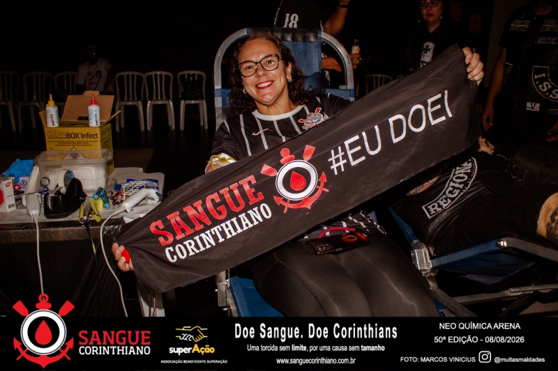 50º Edição - Campanha Sangue Corinthiano - Neo Quimíca Arena - 08 de Agosto 2026