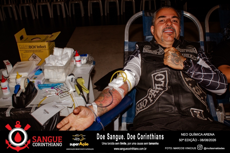 50º Edição - Campanha Sangue Corinthiano - Neo Quimíca Arena - 08 de Agosto 2026