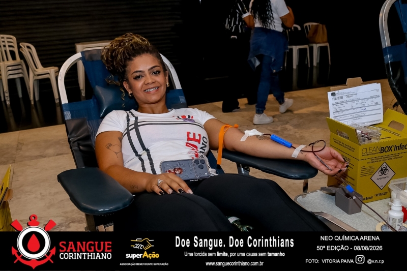 50º Edição - Campanha Sangue Corinthiano - Neo Quimíca Arena - 08 de Agosto 2026