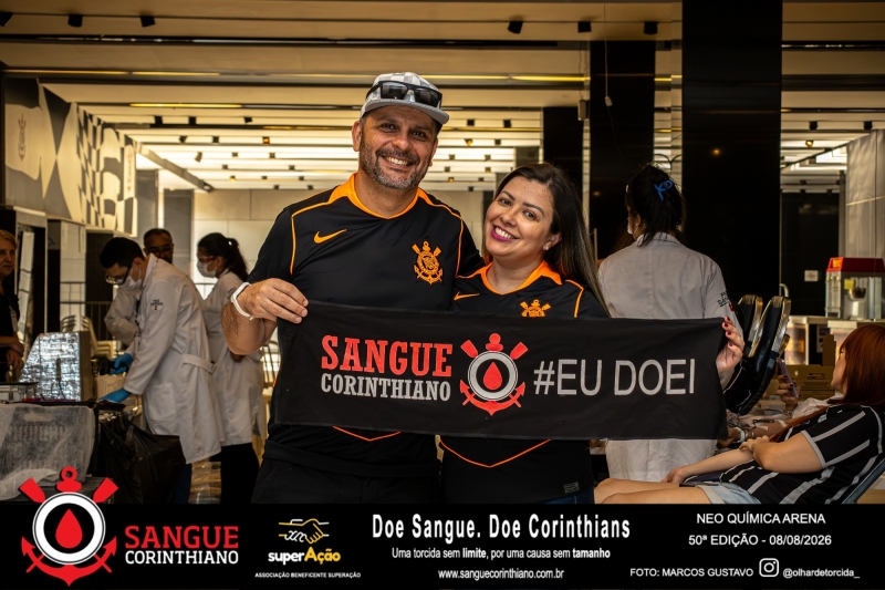 50º Edição - Campanha Sangue Corinthiano - Neo Quimíca Arena - 08 de Agosto 2026