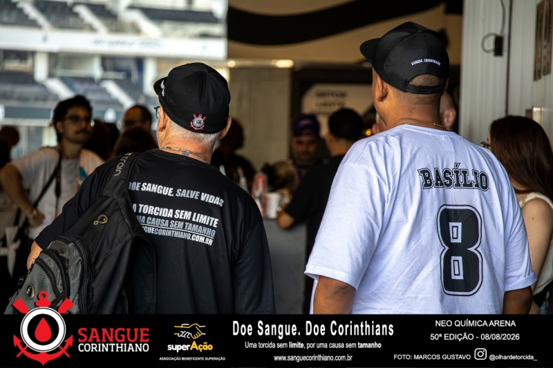 50º Edição - Campanha Sangue Corinthiano - Neo Quimíca Arena - 08 de Agosto 2026