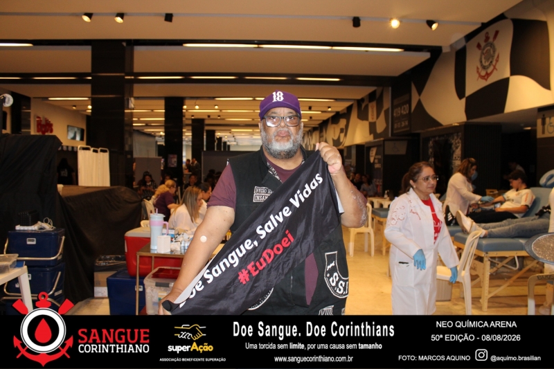 50º Edição - Campanha Sangue Corinthiano - Neo Quimíca Arena - 08 de Agosto 2026