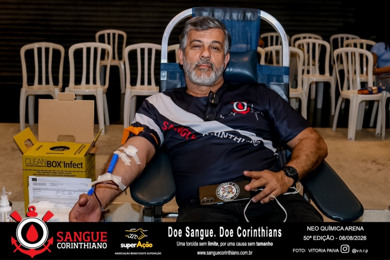 50º Edição - Campanha Sangue Corinthiano - Neo Quimíca Arena - 08 de Agosto 2026
