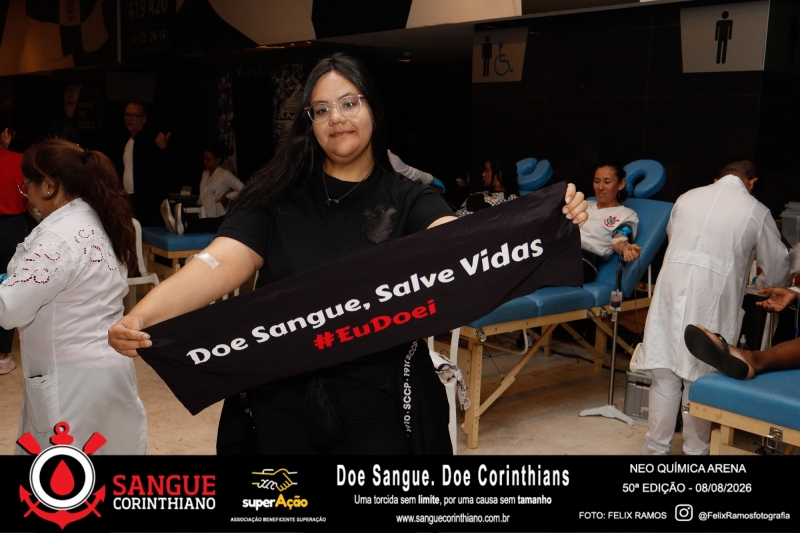 50º Edição - Campanha Sangue Corinthiano - Neo Quimíca Arena - 08 de Agosto 2026