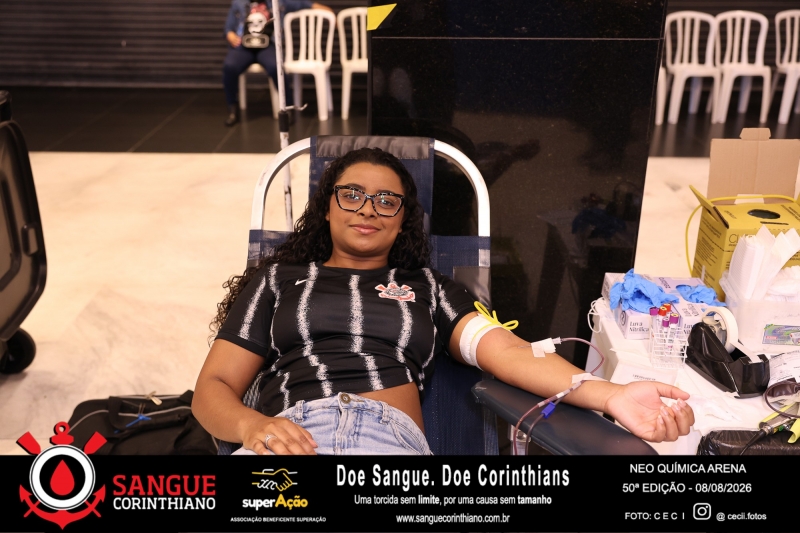 50º Edição - Campanha Sangue Corinthiano - Neo Quimíca Arena - 08 de Agosto 2026