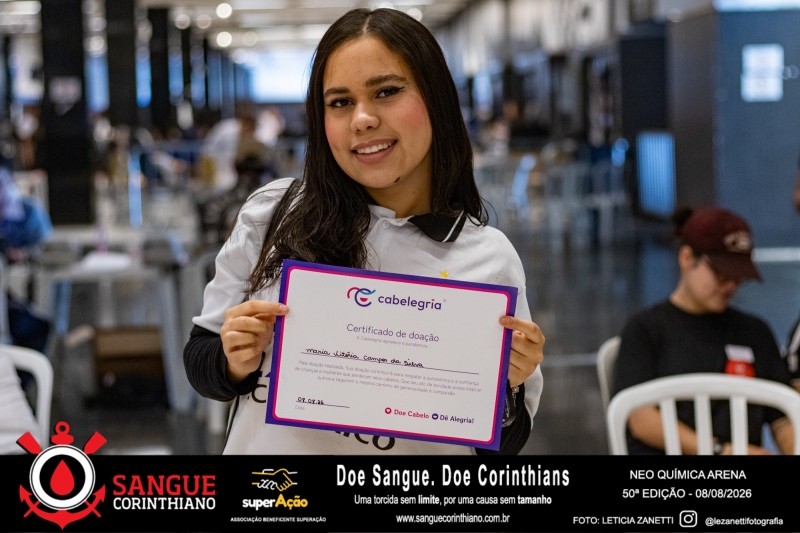 50º Edição - Campanha Sangue Corinthiano - Neo Quimíca Arena - 08 de Agosto 2026