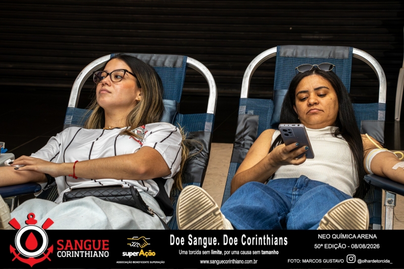 50º Edição - Campanha Sangue Corinthiano - Neo Quimíca Arena - 08 de Agosto 2026