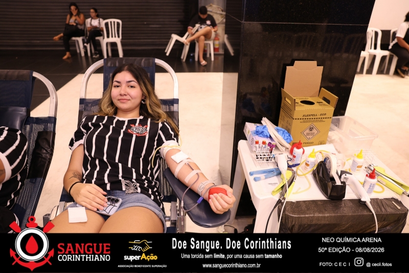 50º Edição - Campanha Sangue Corinthiano - Neo Quimíca Arena - 08 de Agosto 2026