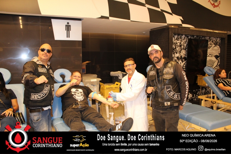 50º Edição - Campanha Sangue Corinthiano - Neo Quimíca Arena - 08 de Agosto 2026