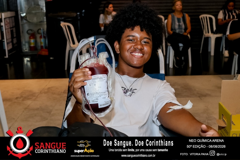 50º Edição - Campanha Sangue Corinthiano - Neo Quimíca Arena - 08 de Agosto 2026