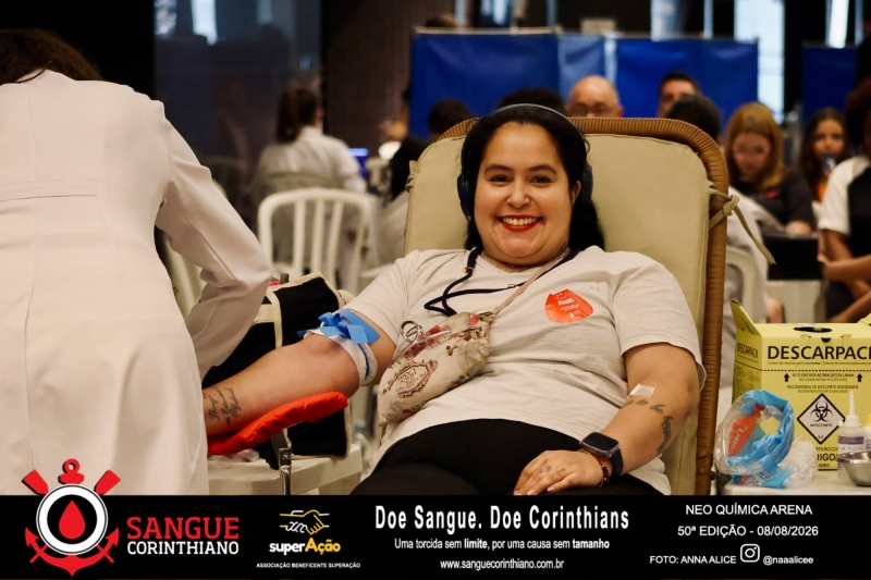 50º Edição - Campanha Sangue Corinthiano - Neo Quimíca Arena - 08 de Agosto 2026