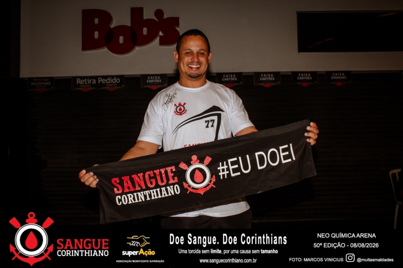 50º Edição - Campanha Sangue Corinthiano - Neo Quimíca Arena - 08 de Agosto 2026