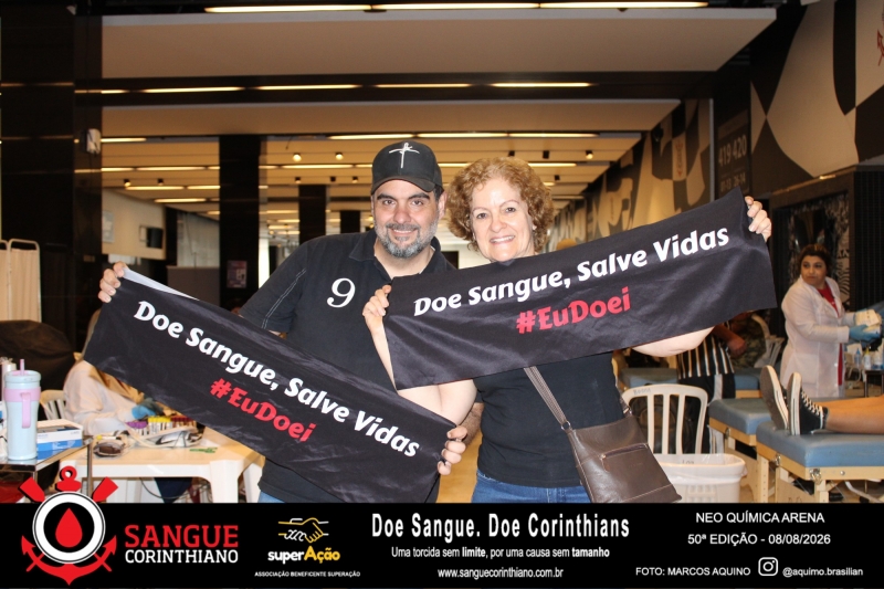 50º Edição - Campanha Sangue Corinthiano - Neo Quimíca Arena - 08 de Agosto 2026