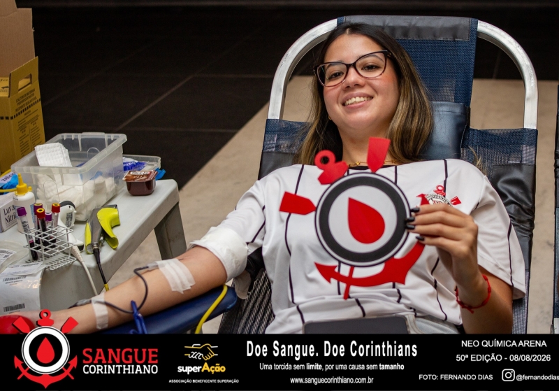 50º Edição - Campanha Sangue Corinthiano - Neo Quimíca Arena - 08 de Agosto 2026