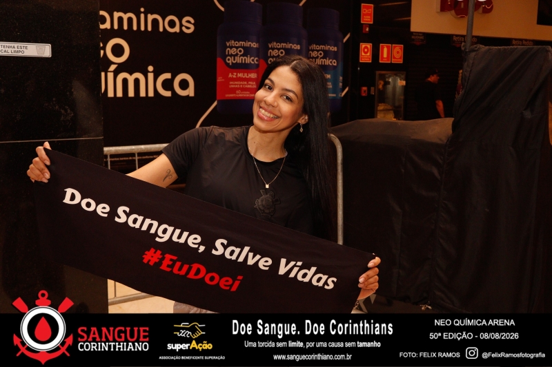 50º Edição - Campanha Sangue Corinthiano - Neo Quimíca Arena - 08 de Agosto 2026