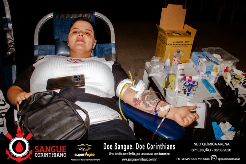 50º Edição - Campanha Sangue Corinthiano - Neo Quimíca Arena - 08 de Agosto 2026