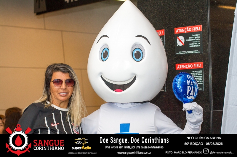 50º Edição - Campanha Sangue Corinthiano - Neo Quimíca Arena - 08 de Agosto 2026