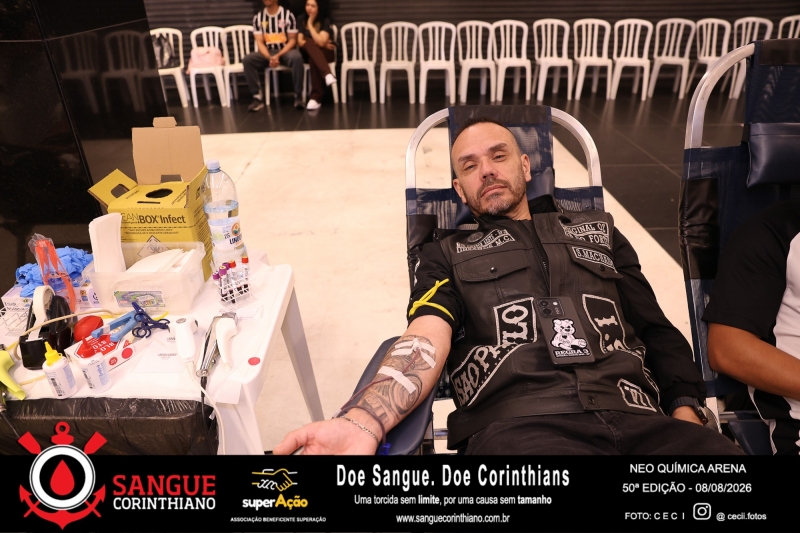 50º Edição - Campanha Sangue Corinthiano - Neo Quimíca Arena - 08 de Agosto 2026