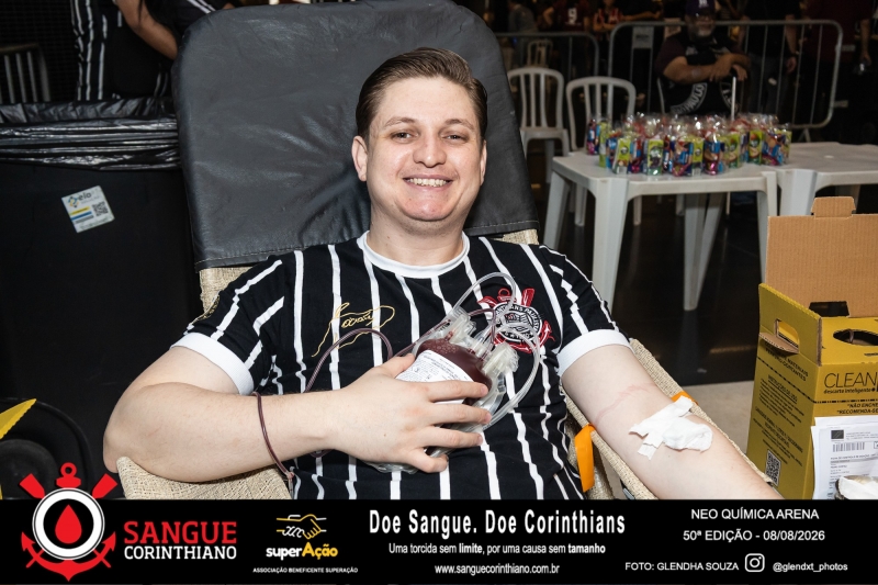 50º Edição - Campanha Sangue Corinthiano - Neo Quimíca Arena - 08 de Agosto 2026