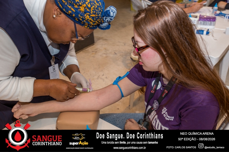 50º Edição - Campanha Sangue Corinthiano - Neo Quimíca Arena - 08 de Agosto 2026