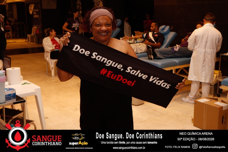 50º Edição - Campanha Sangue Corinthiano - Neo Quimíca Arena - 08 de Agosto 2026