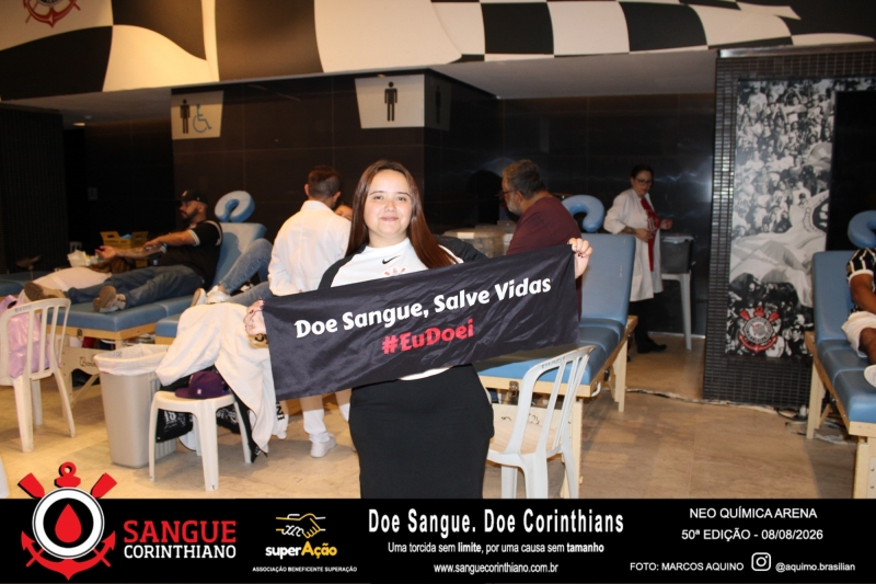 50º Edição - Campanha Sangue Corinthiano - Neo Quimíca Arena - 08 de Agosto 2026