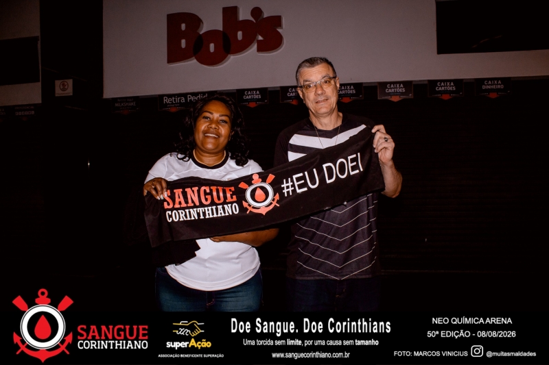 50º Edição - Campanha Sangue Corinthiano - Neo Quimíca Arena - 08 de Agosto 2026