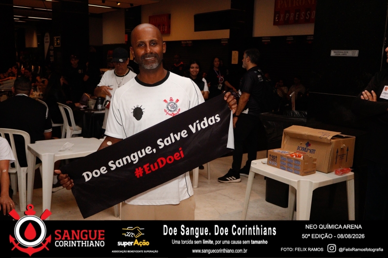 50º Edição - Campanha Sangue Corinthiano - Neo Quimíca Arena - 08 de Agosto 2026
