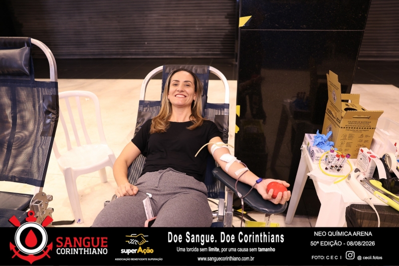 50º Edição - Campanha Sangue Corinthiano - Neo Quimíca Arena - 08 de Agosto 2026