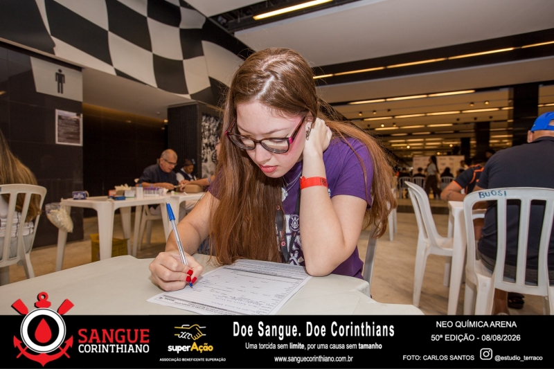 50º Edição - Campanha Sangue Corinthiano - Neo Quimíca Arena - 08 de Agosto 2026