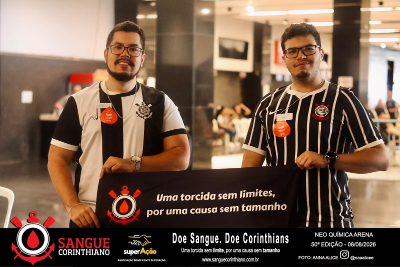 50º Edição - Campanha Sangue Corinthiano - Neo Quimíca Arena - 08 de Agosto 2026