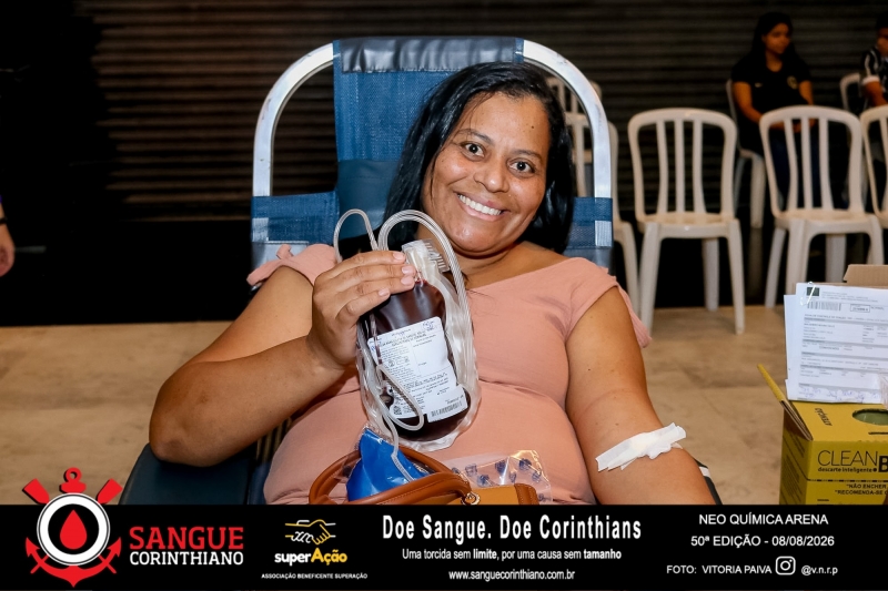 50º Edição - Campanha Sangue Corinthiano - Neo Quimíca Arena - 08 de Agosto 2026