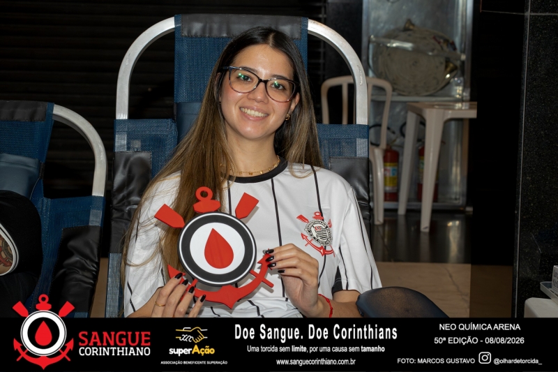50º Edição - Campanha Sangue Corinthiano - Neo Quimíca Arena - 08 de Agosto 2026