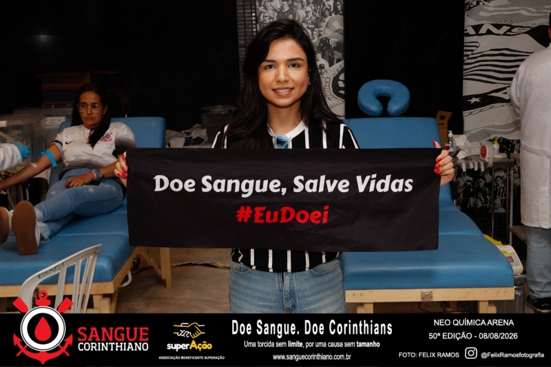 50º Edição - Campanha Sangue Corinthiano - Neo Quimíca Arena - 08 de Agosto 2026