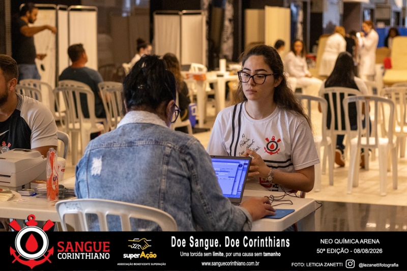 50º Edição - Campanha Sangue Corinthiano - Neo Quimíca Arena - 08 de Agosto 2026