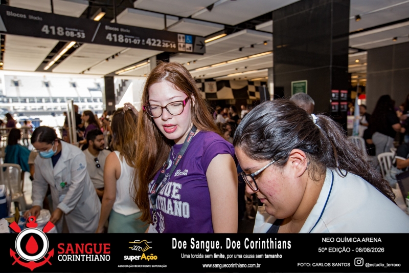 50º Edição - Campanha Sangue Corinthiano - Neo Quimíca Arena - 08 de Agosto 2026