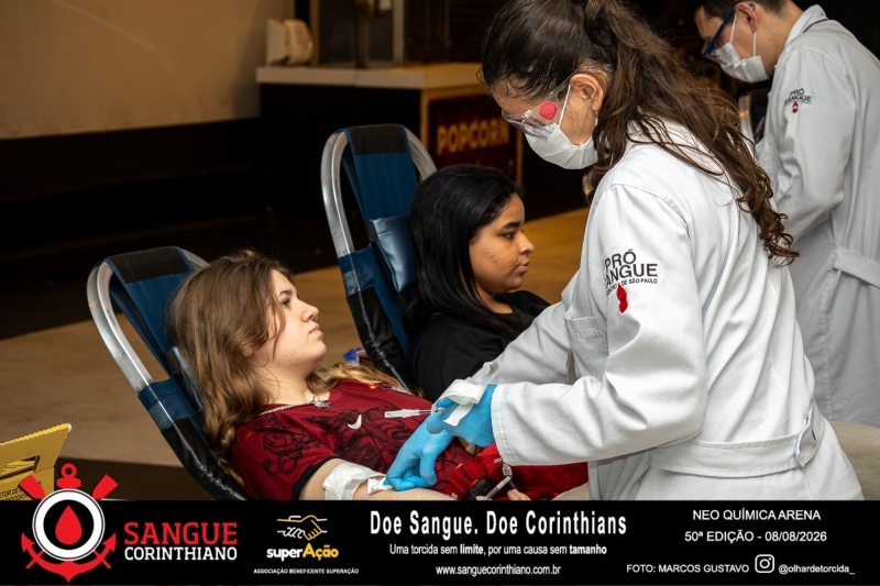 50º Edição - Campanha Sangue Corinthiano - Neo Quimíca Arena - 08 de Agosto 2026