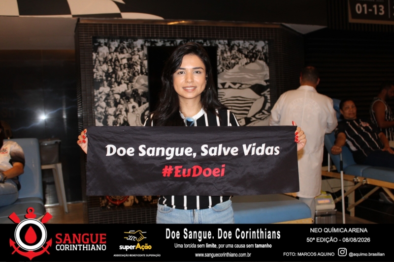 50º Edição - Campanha Sangue Corinthiano - Neo Quimíca Arena - 08 de Agosto 2026