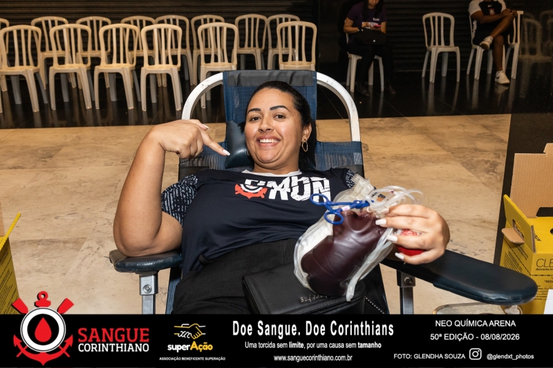 50º Edição - Campanha Sangue Corinthiano - Neo Quimíca Arena - 08 de Agosto 2026