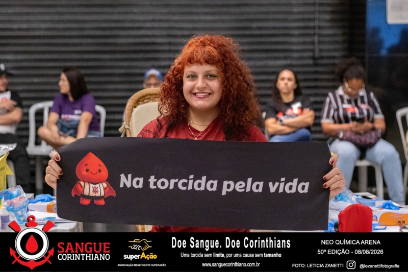 50º Edição - Campanha Sangue Corinthiano - Neo Quimíca Arena - 08 de Agosto 2026
