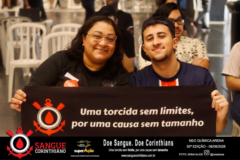 50º Edição - Campanha Sangue Corinthiano - Neo Quimíca Arena - 08 de Agosto 2026
