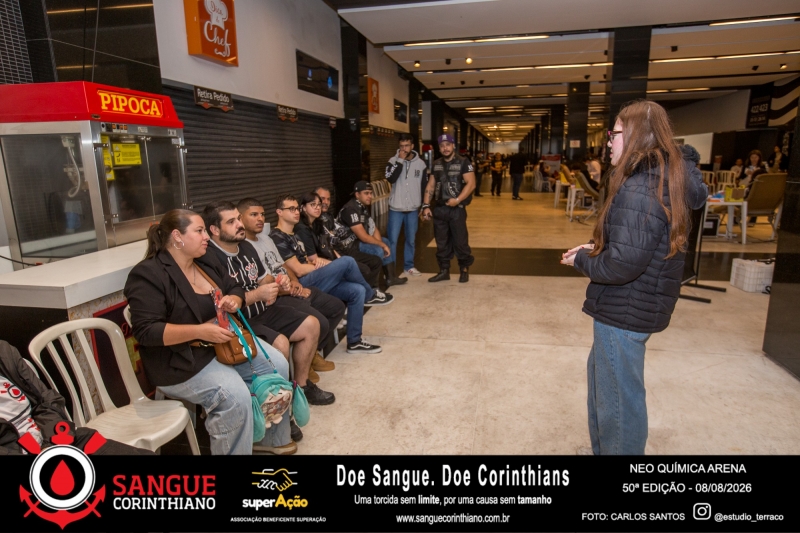 50º Edição - Campanha Sangue Corinthiano - Neo Quimíca Arena - 08 de Agosto 2026