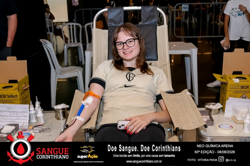 50º Edição - Campanha Sangue Corinthiano - Neo Quimíca Arena - 08 de Agosto 2026