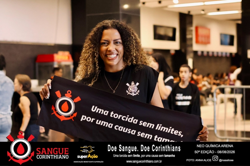50º Edição - Campanha Sangue Corinthiano - Neo Quimíca Arena - 08 de Agosto 2026