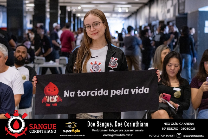 50º Edição - Campanha Sangue Corinthiano - Neo Quimíca Arena - 08 de Agosto 2026