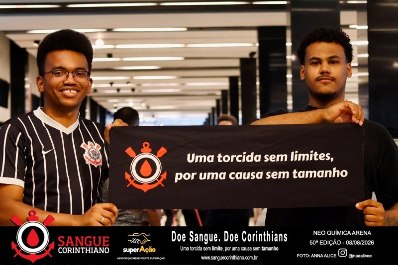 50º Edição - Campanha Sangue Corinthiano - Neo Quimíca Arena - 08 de Agosto 2026