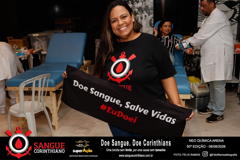 50º Edição - Campanha Sangue Corinthiano - Neo Quimíca Arena - 08 de Agosto 2026