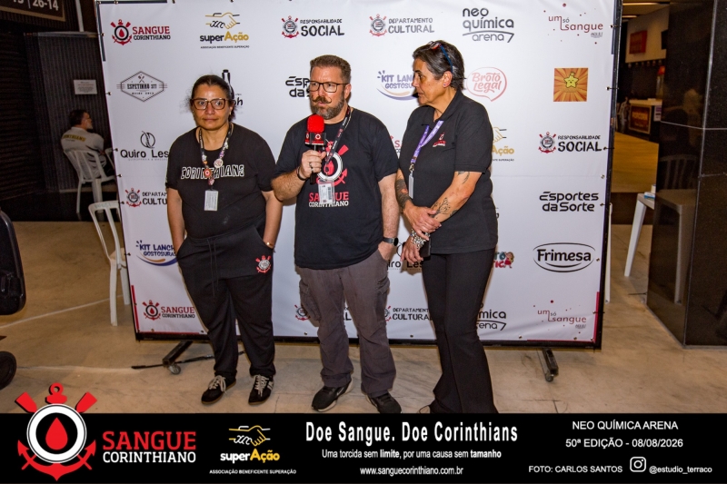 50º Edição - Campanha Sangue Corinthiano - Neo Quimíca Arena - 08 de Agosto 2026